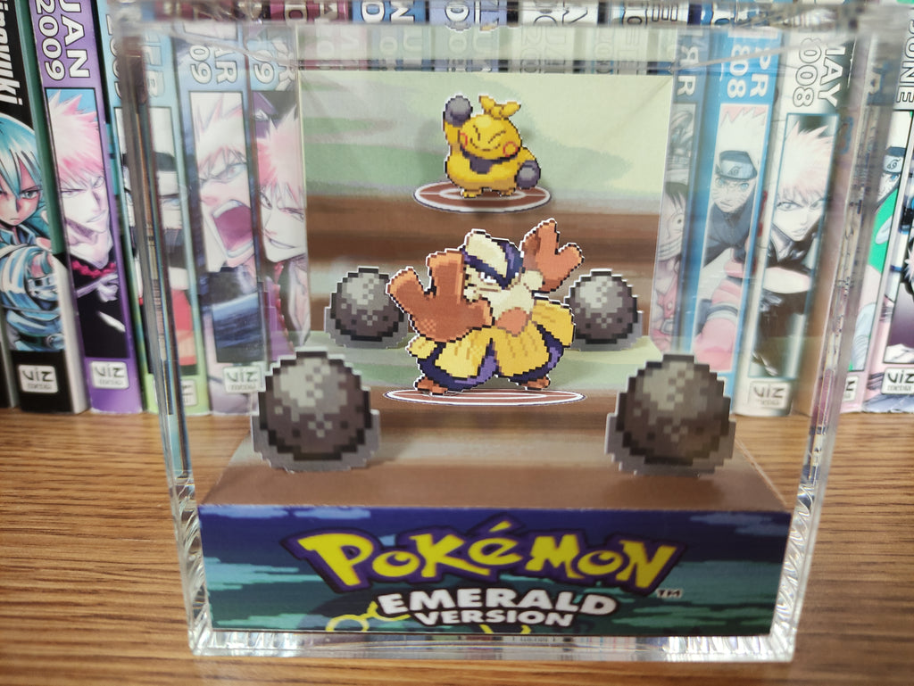 Pokemon Emerald Version 3D Diorama Cube 